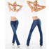 My Bestiny Flare Cut Jeans Raw Cuff